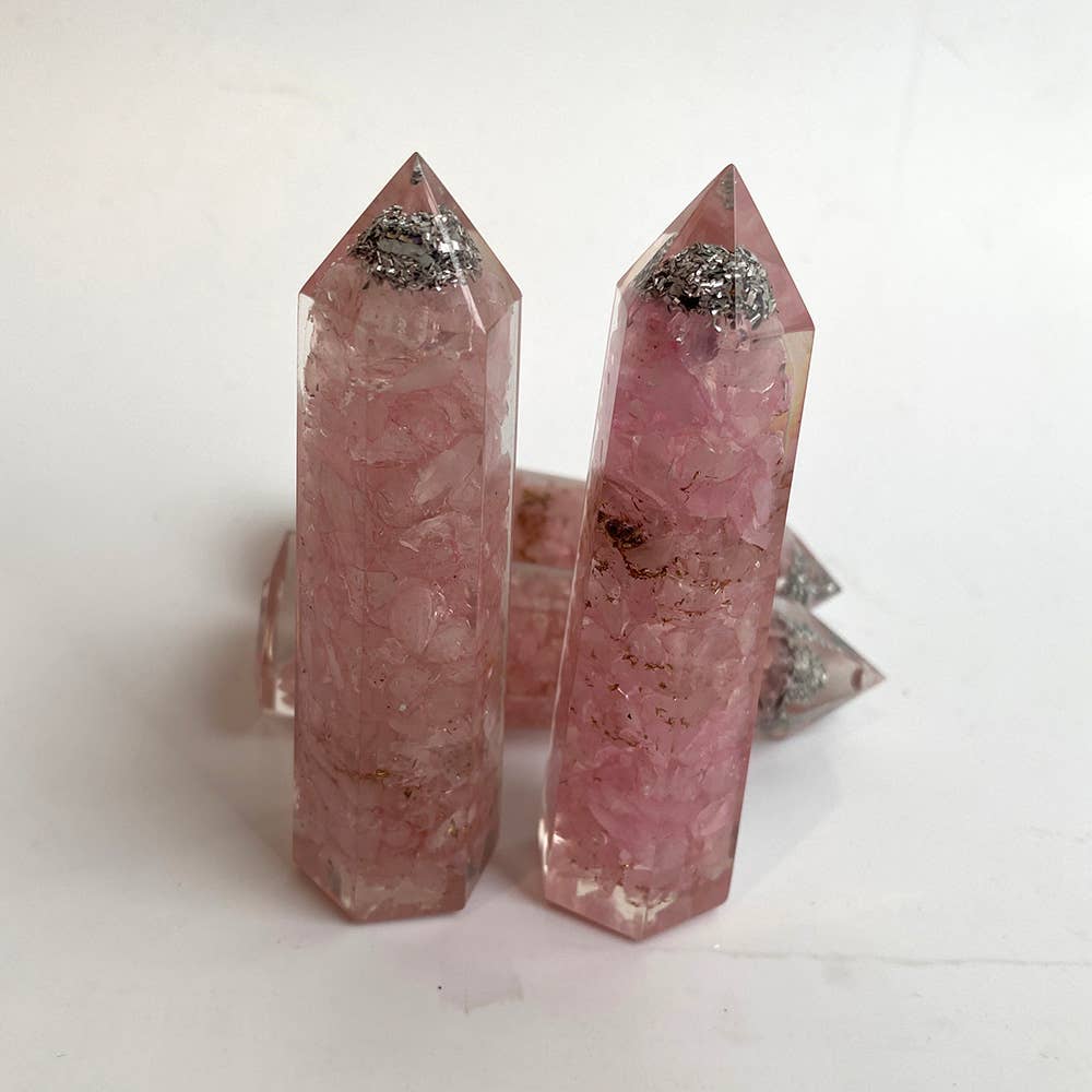 VIE – wholesale Spiritual stone/crystal – Orgonite Obelisk Tower, 8x2x2cm40