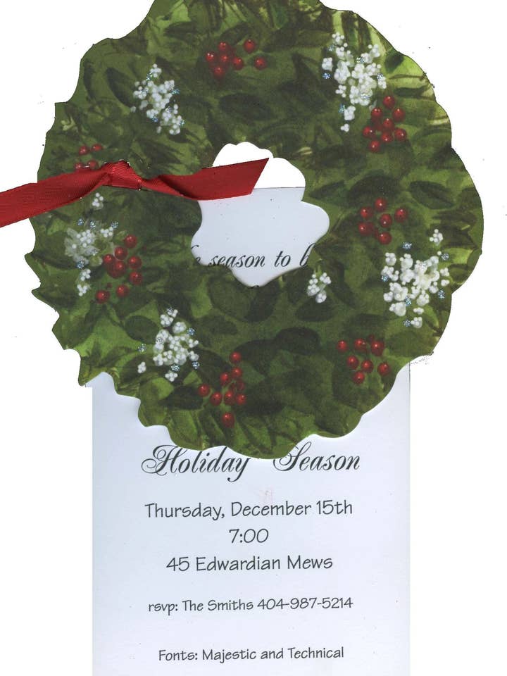 Invitations (Invitations découpées à l'emporte-pièce - HW749) pour la vente par Stevie Streck Designs