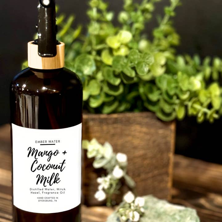 Mango + Coconut Milk Room + Linen Spray for wholesale by Ember Water