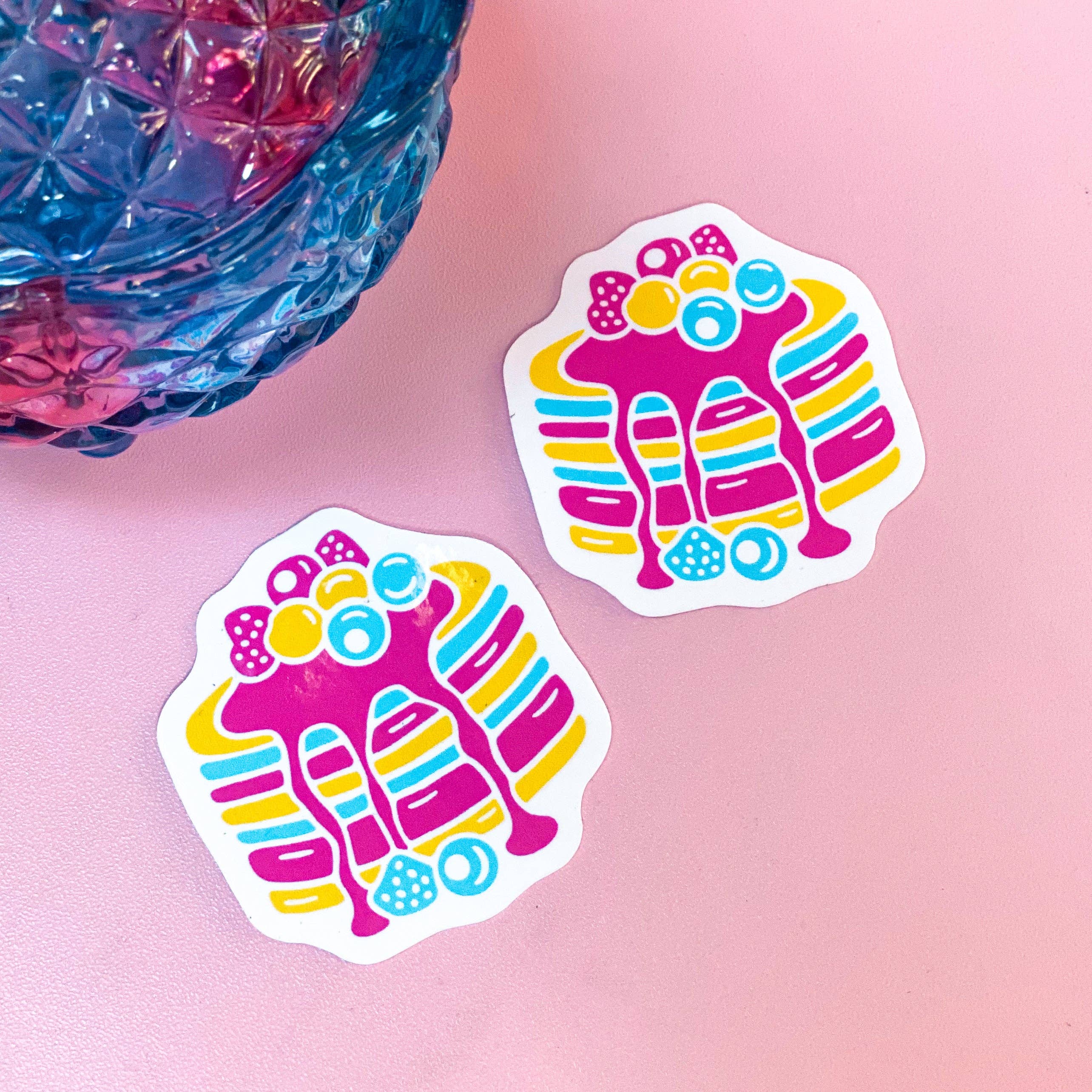 Inkwell and Ivy - Wholesale Sticker - Pancake Pansexual | Waterproof Sticker0