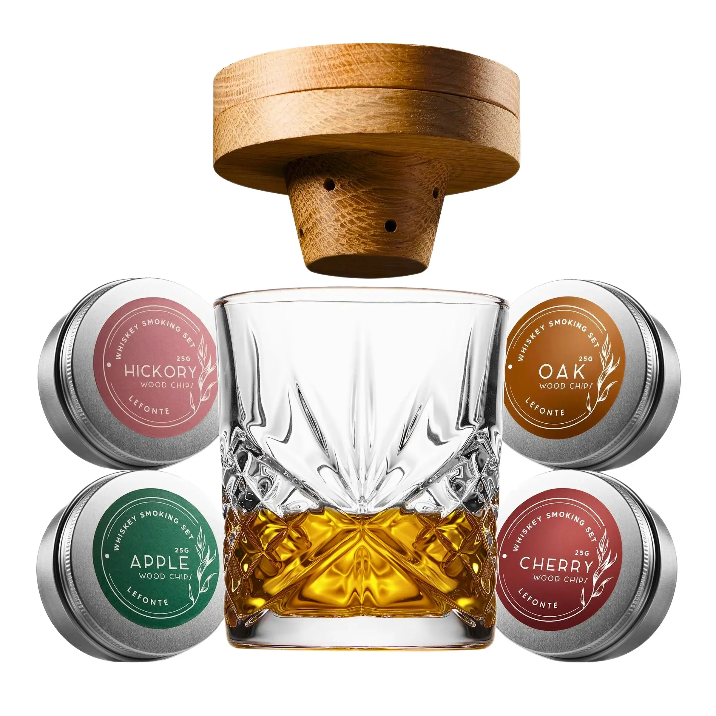 Godinger – wholesale Cocktail/liquor glass – Nine Piece Dublin Smoker Set - Gift Guide - Men's Gifts2