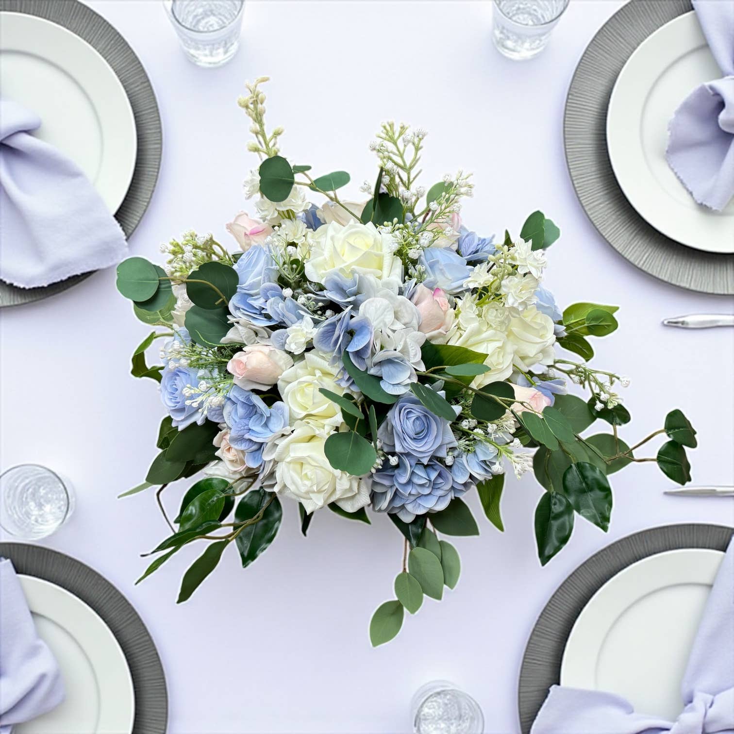 Angel Isabella - Wholesale Artificial Plant - 14"-Small Soft Touch Artificial Eucalyptus Stems4