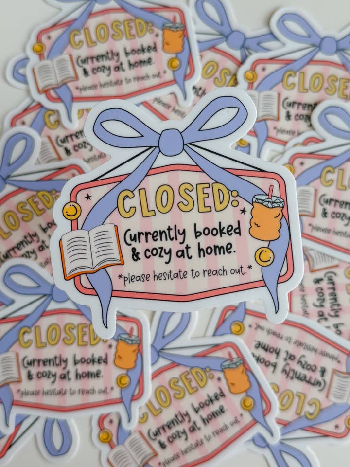 currently booked sticker for wholesale by goldenstars