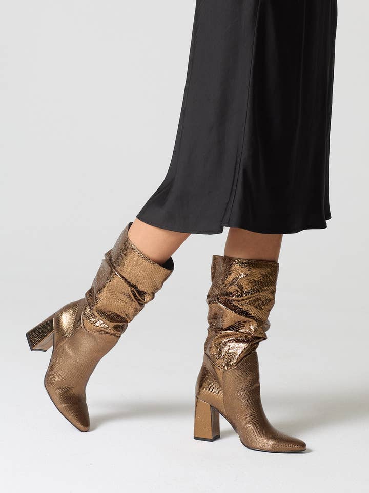 CRISTINA FERREIRA - Vente Bottes – femme - Hope Gold
