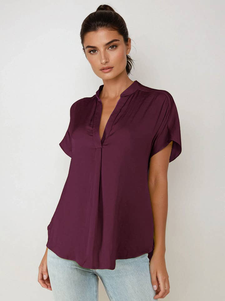 Drop Shoulder Regular Blouse - F for wholesale by Naked Zebra