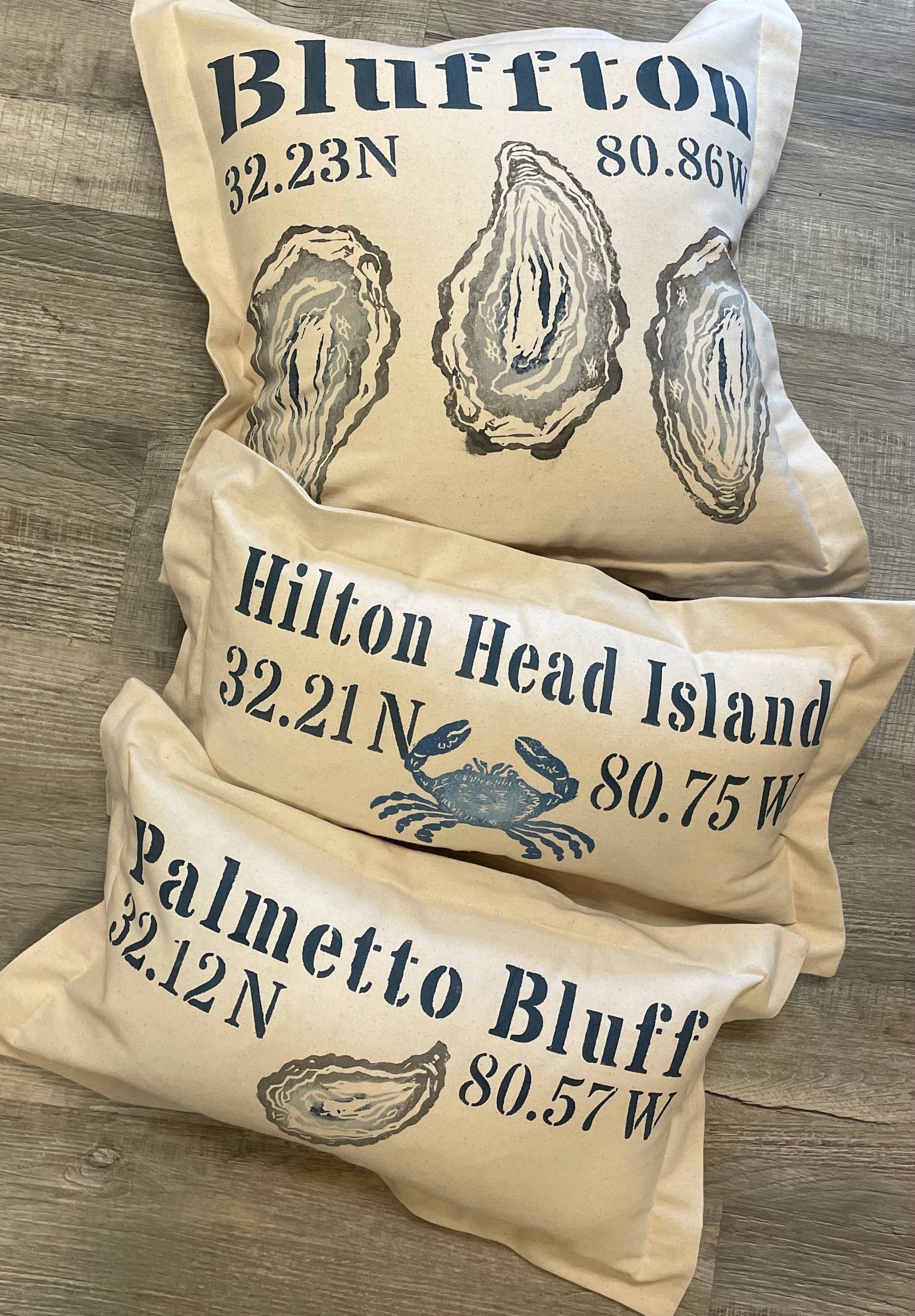 Lowcountry Linens - Wholesale Throw Pillow Cover - Custom Coordinates Heavy Natural Canvas Square Pillow COVER4