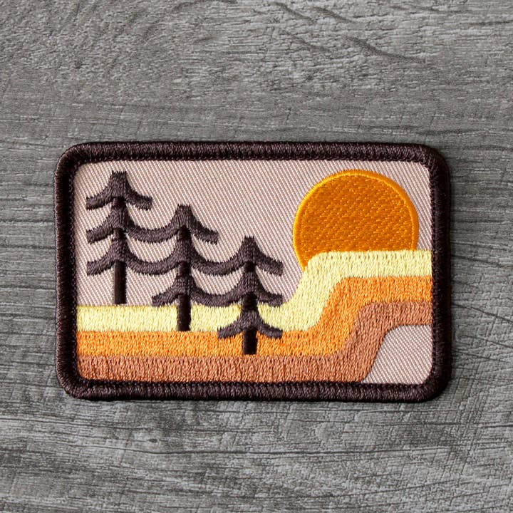 SheeleyCo - Wholesale Patch - Retro Mountains Embroidered Patch