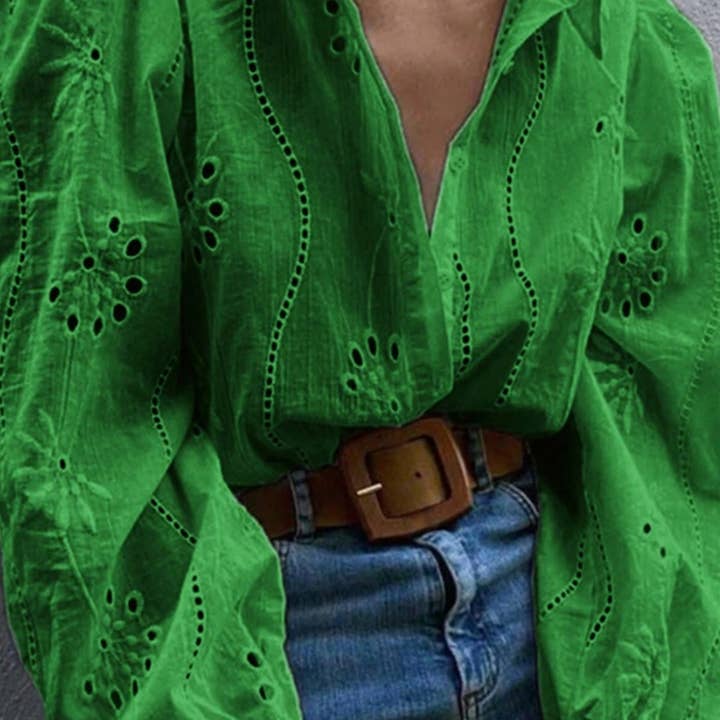 CWTDSL0116_SINGLE BREASTED CUTOUT LONG SLEEVE SHIRT TOP and other Purchase Wholesale camisa lisa masculina. Free Returns & Net 60 Terms on Faire trending on Faire.