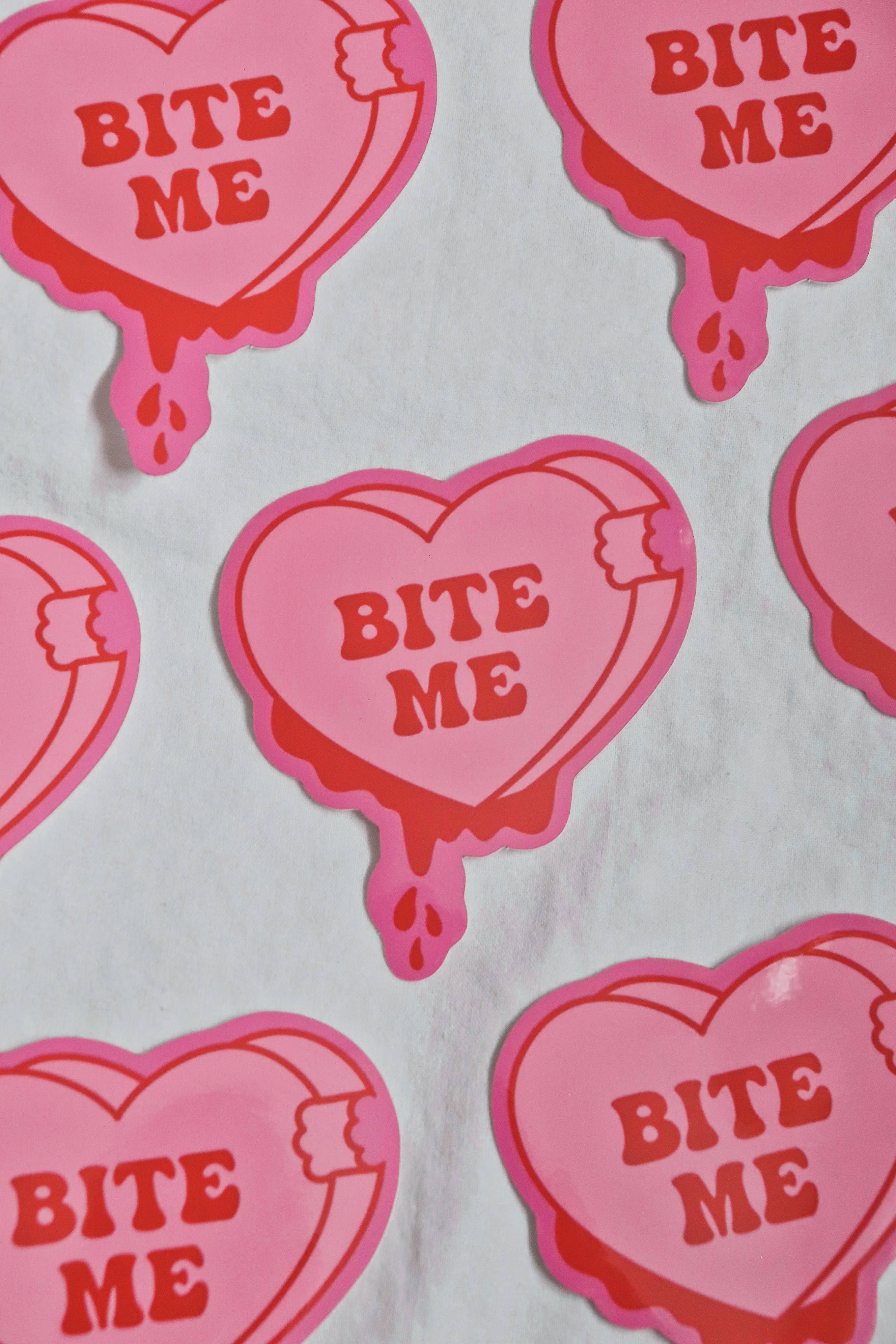 Day Dreamer Studios - Wholesale Sticker - Bite Me Candy Heart | Glossy Waterproof Vinyl Sticker3