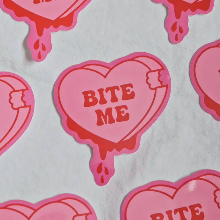 Day Dreamer Studios - Vendita all'ingrosso Adesivo - Bite Me Candy Heart | Adesivo in vinile impermeabile lucido3