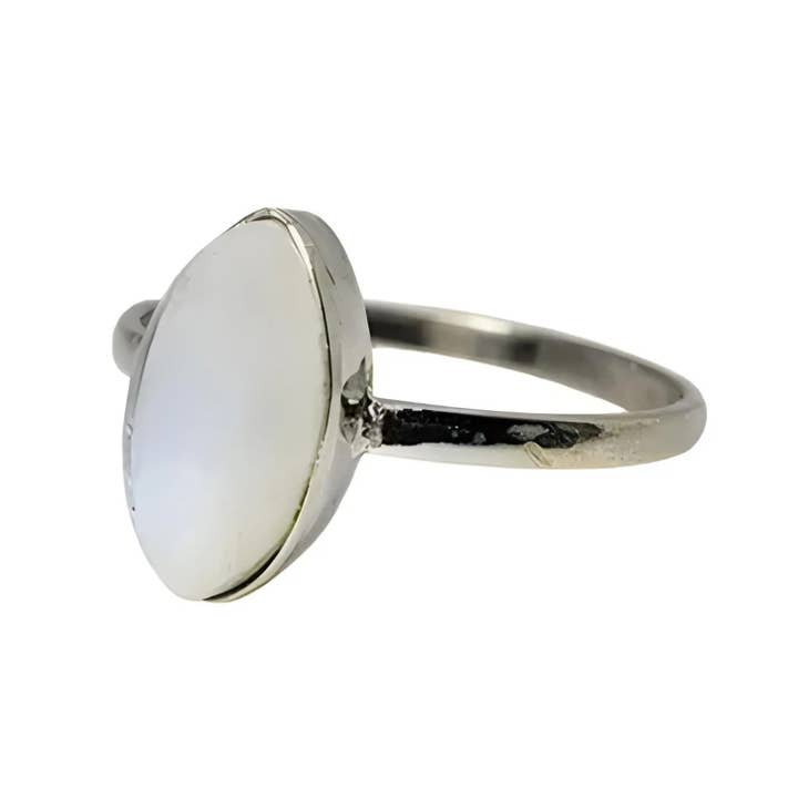 Amberman - Wholesale Cocktail/Statement Ring - Moonstone Sterling Silver Ring
