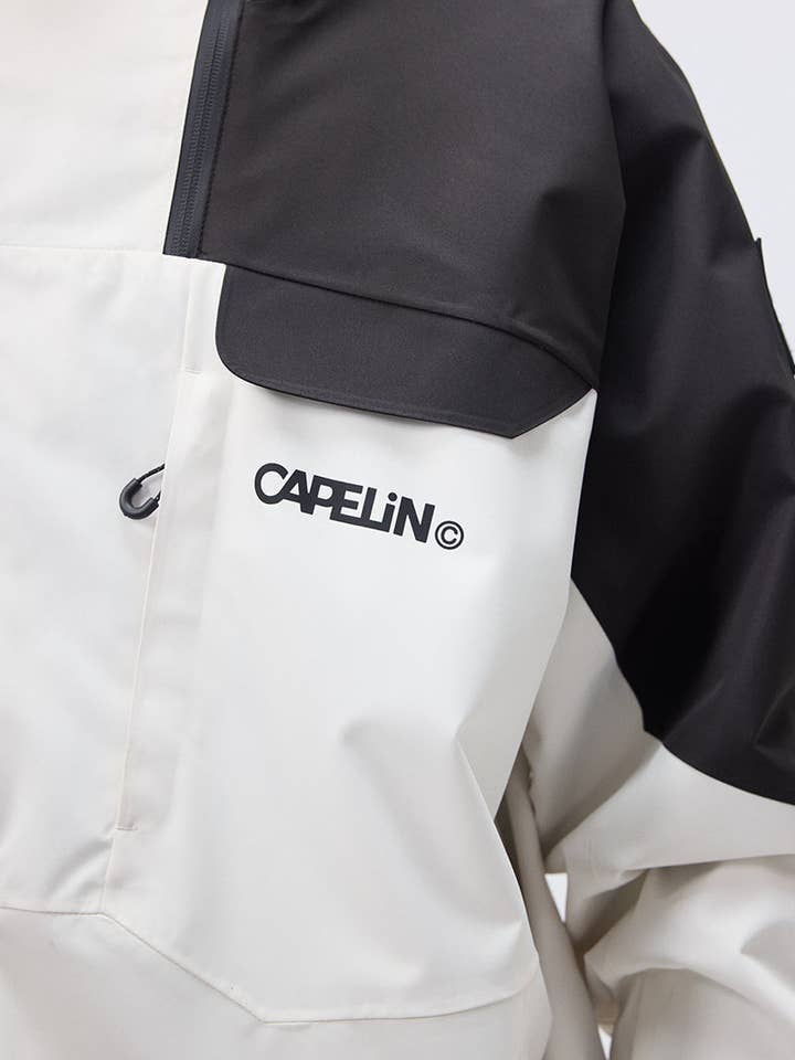 Cold White Black Blizzard Unisex Snowboard Jacket for wholesale on Faire9