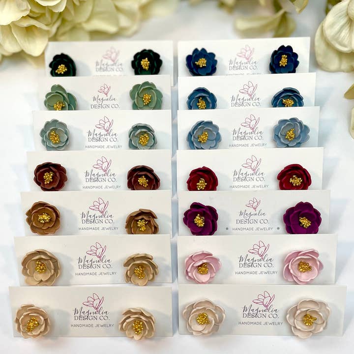 Magnolia Design Company - Wholesale Stud/Post Earrings - Floral Studs