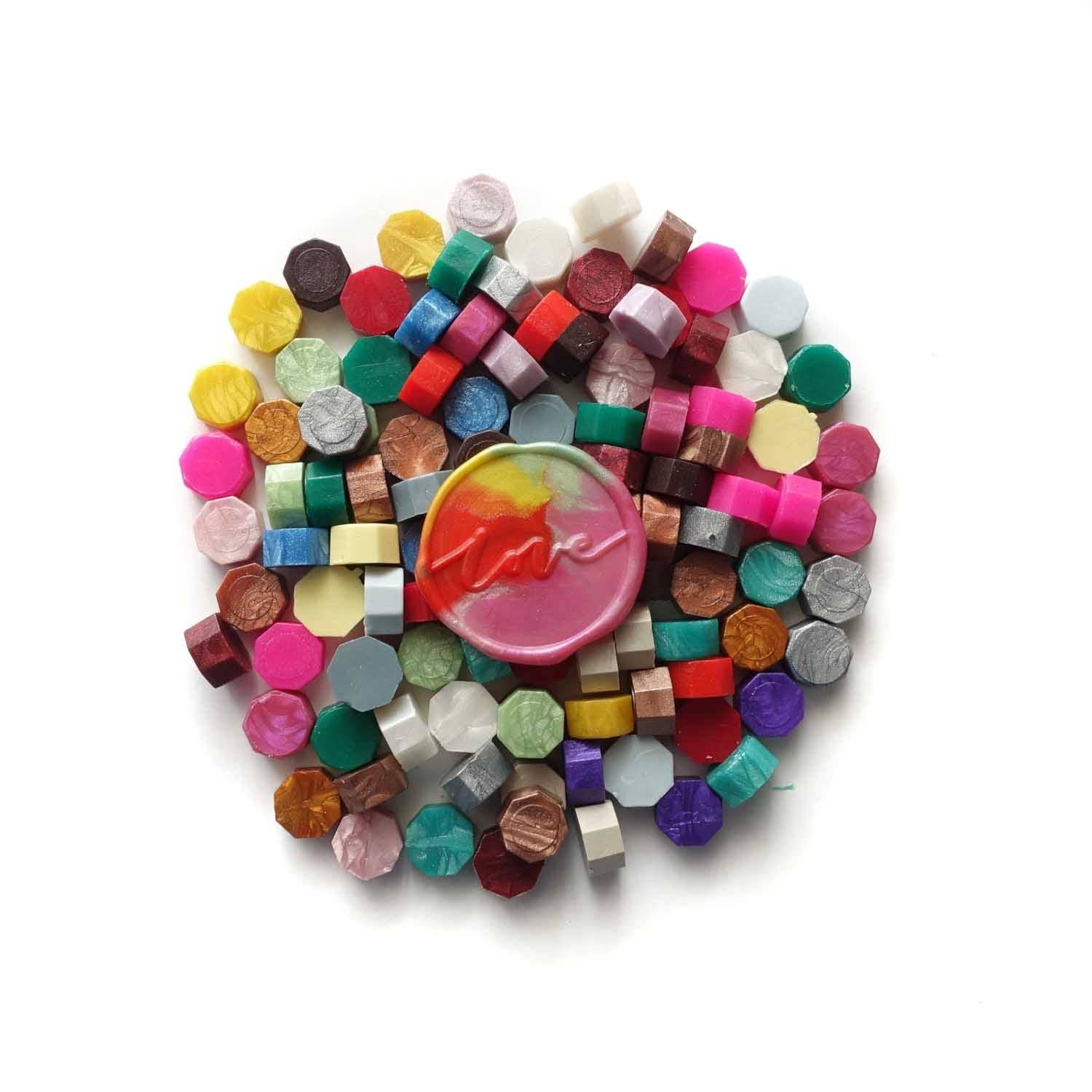 Fiona Ariva - Wholesale Craft Supplies - Mixed colours assorted 100pcs sealing wax beads