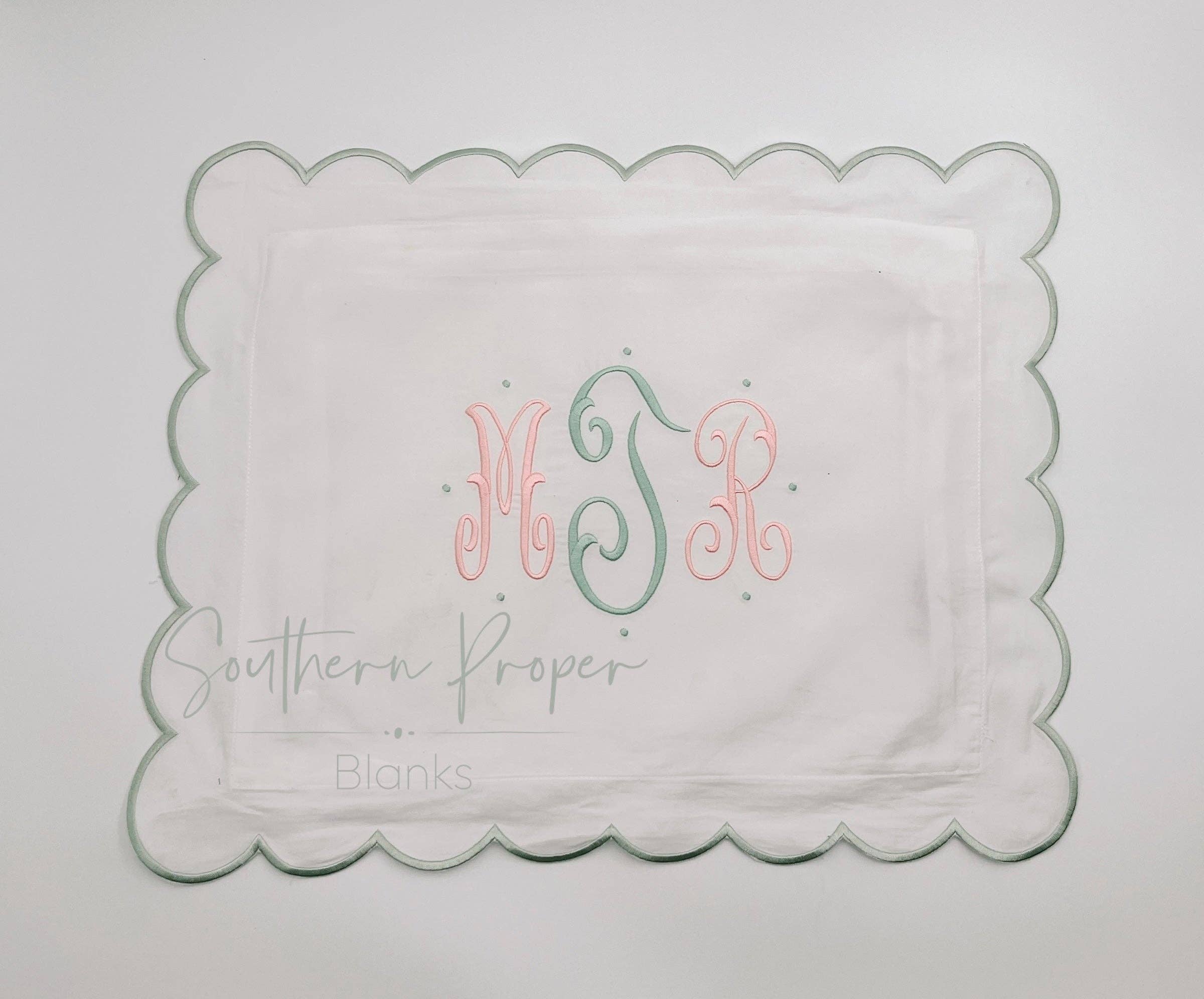 Southern Proper Blanks - Wholesale Bedding Pillowcase/Sham - Kids & Baby - Pillowcase - Scalloped edge8