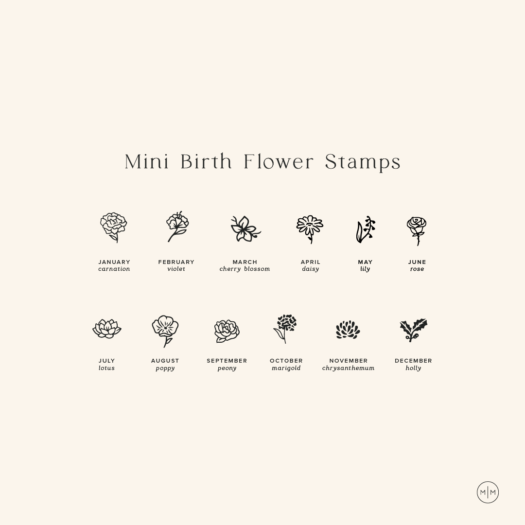 Made By Mary – Großhandel Kette mit Anhänger/Charm – Mini Geburtsblumen-Halskette4