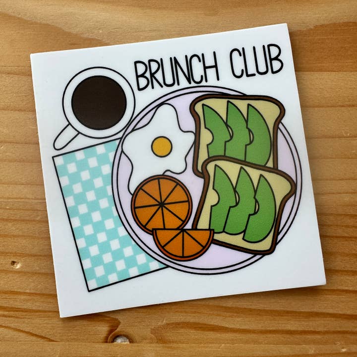 Adesivo Brunch Club por atacado de Craftinista Girl
