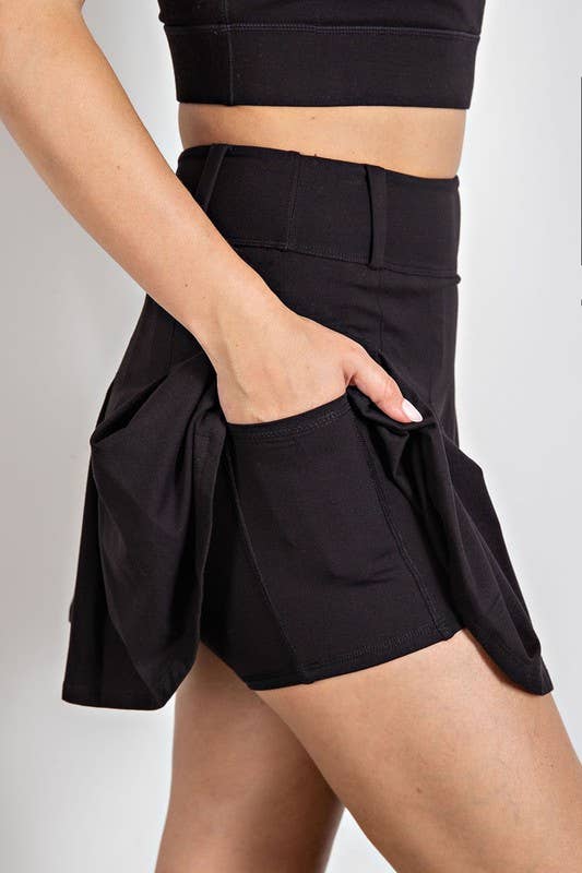 Sunday Morning – Engroshandel Skørt - Dame – S157037 Butter Soft plisseret golfskort0