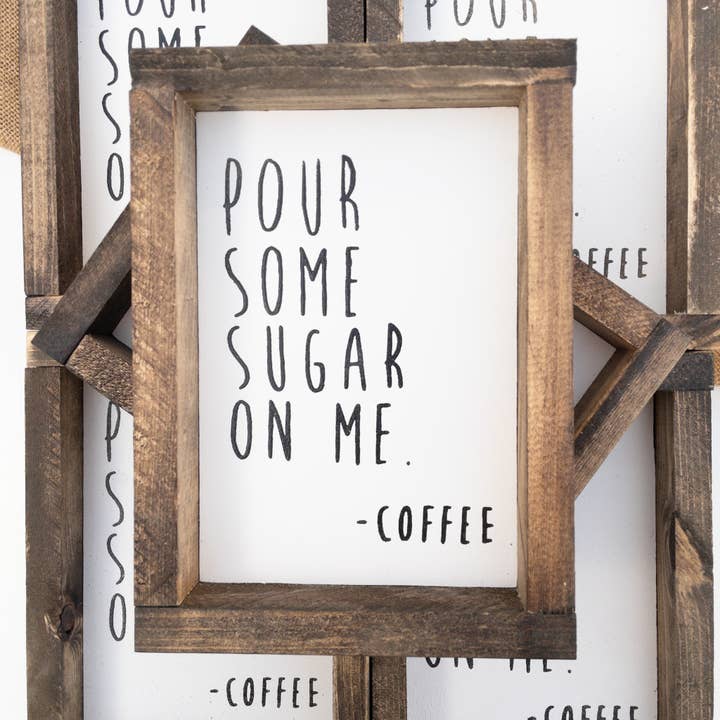 Pour Some Sugar on Me l Wood Sign for wholesale by After5 Designs
