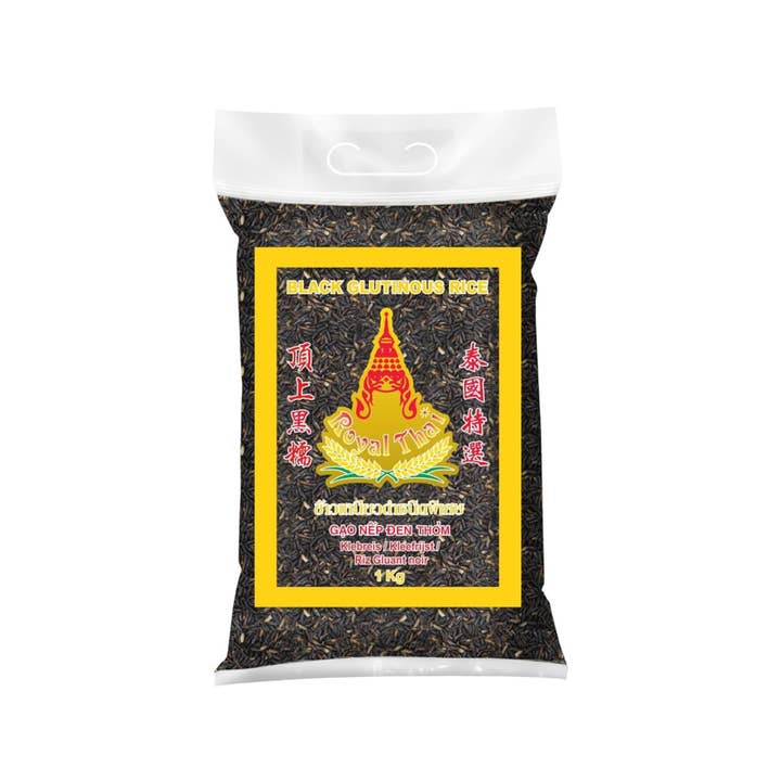 utoppa GmbH - Wholesale Rice - Royal Thai AAA Glutinous Rice Black 1 Kg