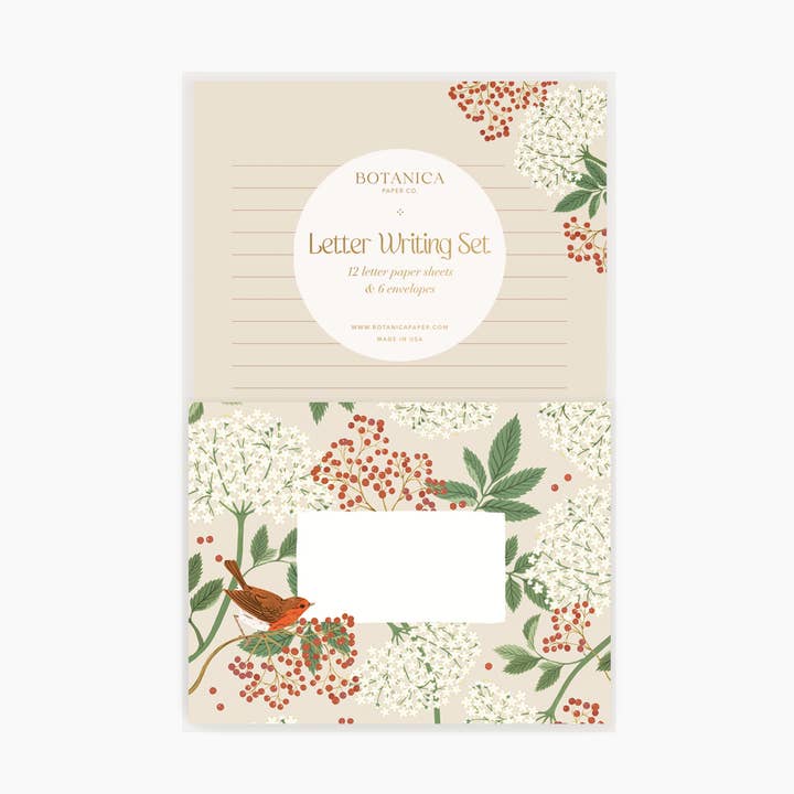 ELDERBERRY / Letter Writing Set for wholesale by Botanica Paper Co.