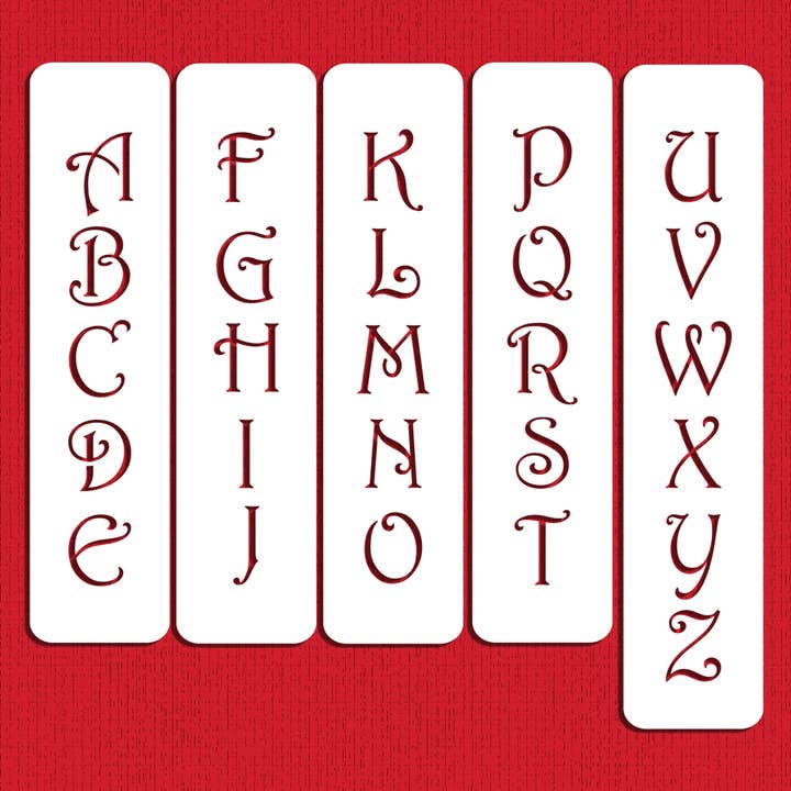 Letra monograma contemporánea de 1,75 pulgadas para venta al por mayor de Designer Stencils