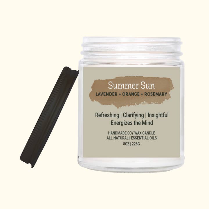 Summer Sun | Aromatherapy Candle | 8oz. for wholesale by Iowax Aromatherapy Products