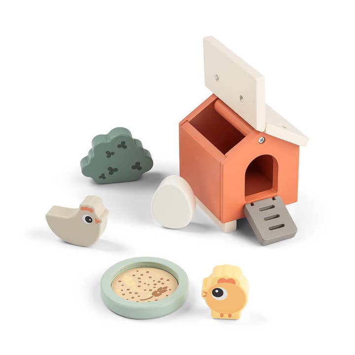 Tiny farm play set Clucky Colour mix for wholesale by Done by Deer