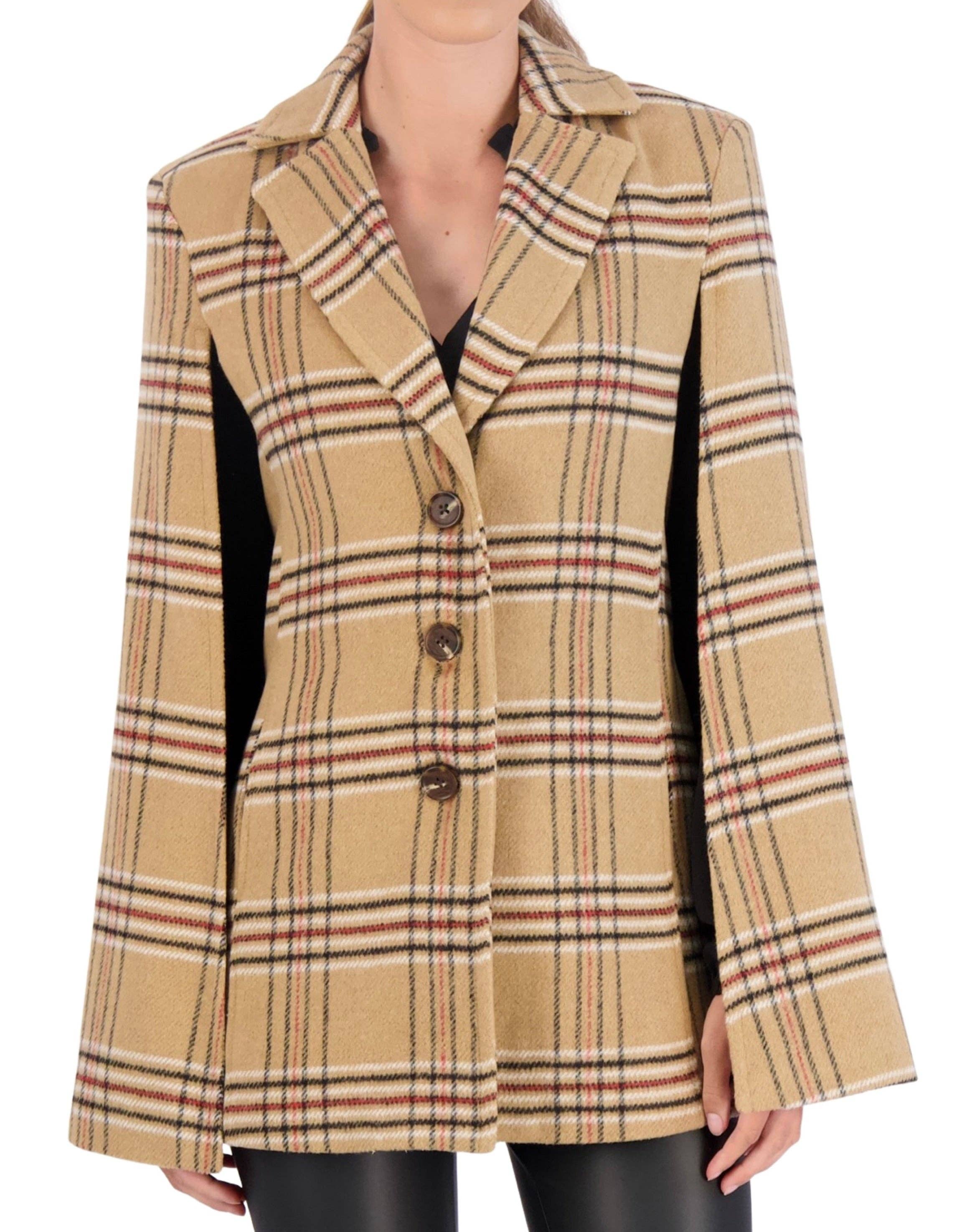 Ookie & Lala / O&L – Großhandel Jacke – Damen – Vegane Cashmere-Karokappe im Blazerstil22