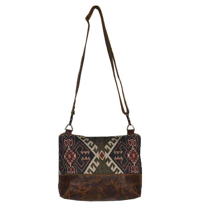 Apro schoudertas van canvas en leer voor wholesale door Hopofly Bags