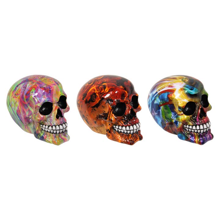 14cm Mystical Skull 3 Asstd for wholesale by Cubby House by Malmar