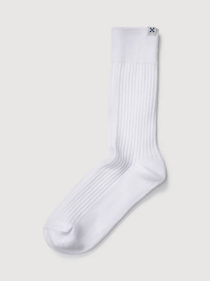 Everywear Refined Crew Socks | WHITE for wholesale by sheec socks