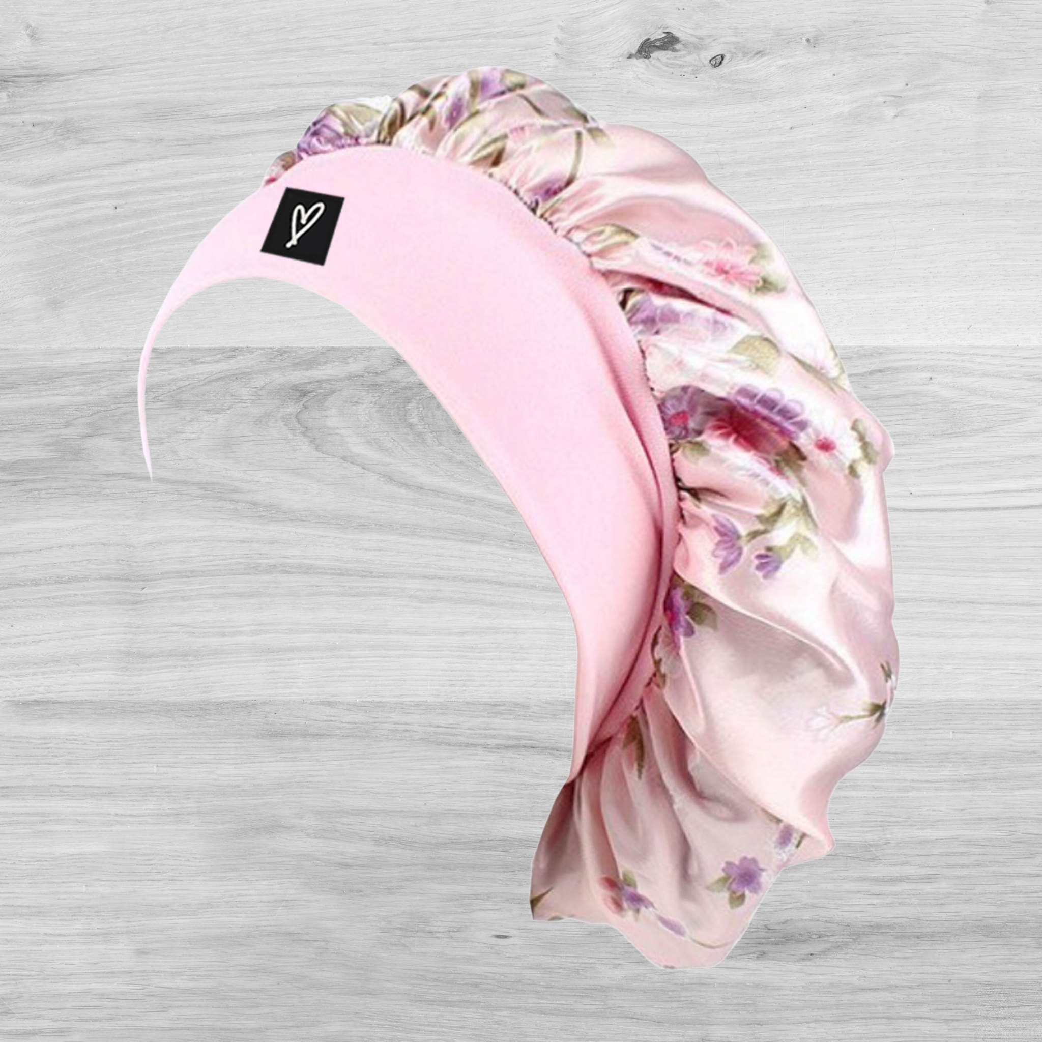 BlveOlive - Wholesale Sleep Cap / Bonnet - Women's - Satin Sleeping Bonnet | Luv Your Lox Sleep Cap | Pink Floral1