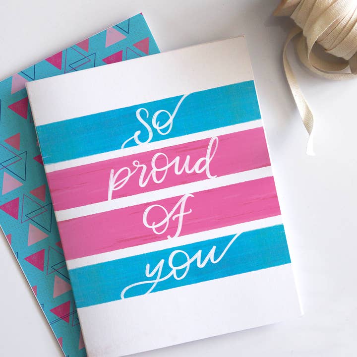 The Noble Paperie - Venta al por mayor Tarjetas de amor - So Proud | Tarjeta de apoyo para LGBTQIA Transgender Pride Gay Love2