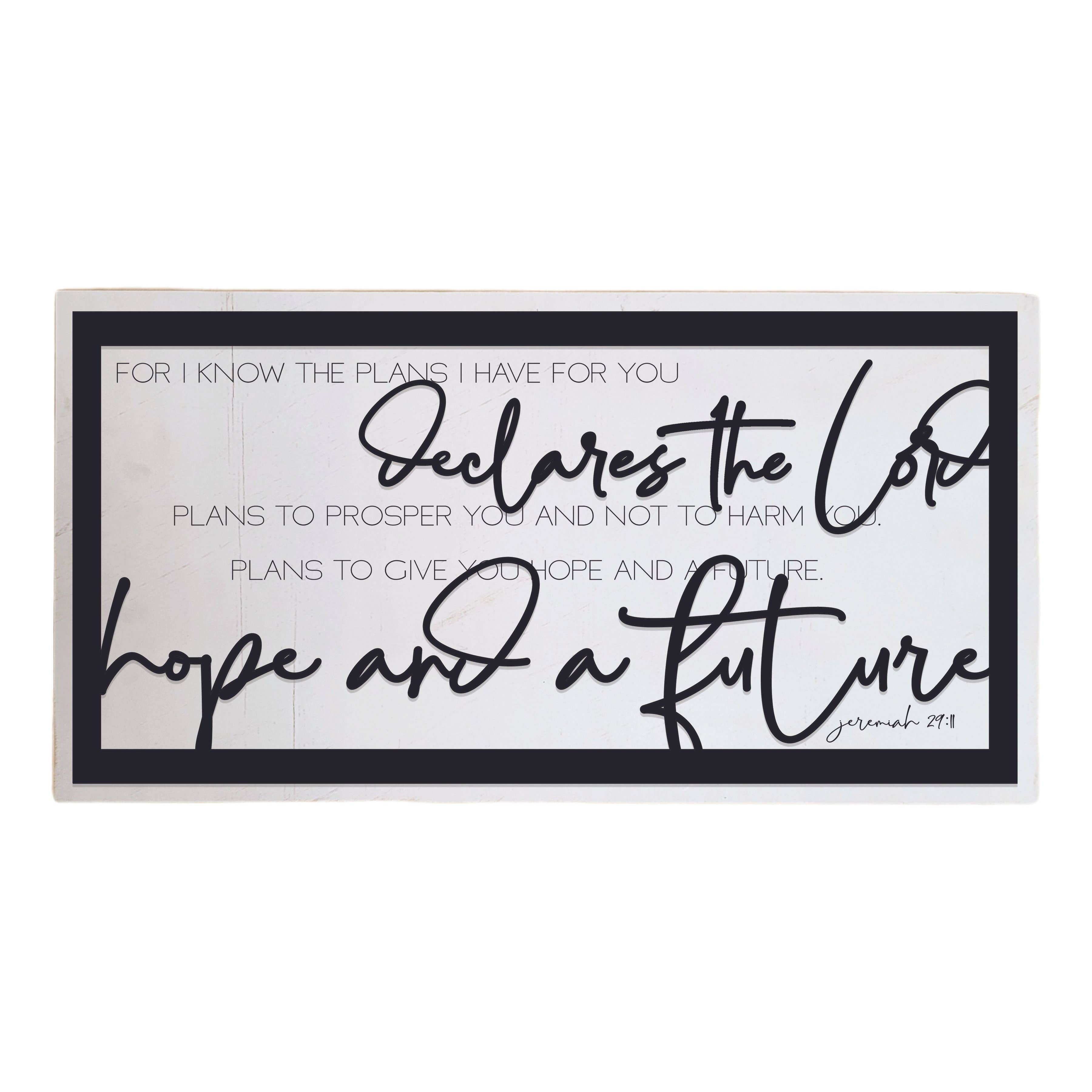 Studio 29 Eleven - Wholesale Sign - Jeremiah 29:11 - For I know the Plans I have for You Layered Sign0