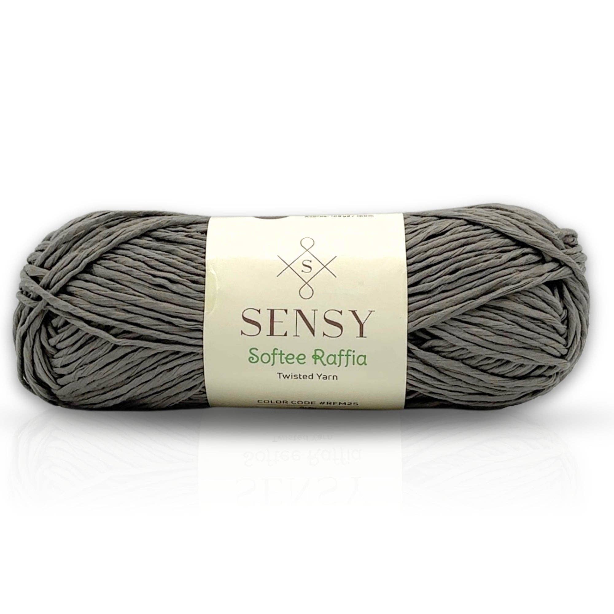 Sensy - Wholesale Yarn - Sensy Softee Raffia Twisted Yarn, 3.5 oz, 109 Yards, 100% Polyester, Gauge 4 Medium8