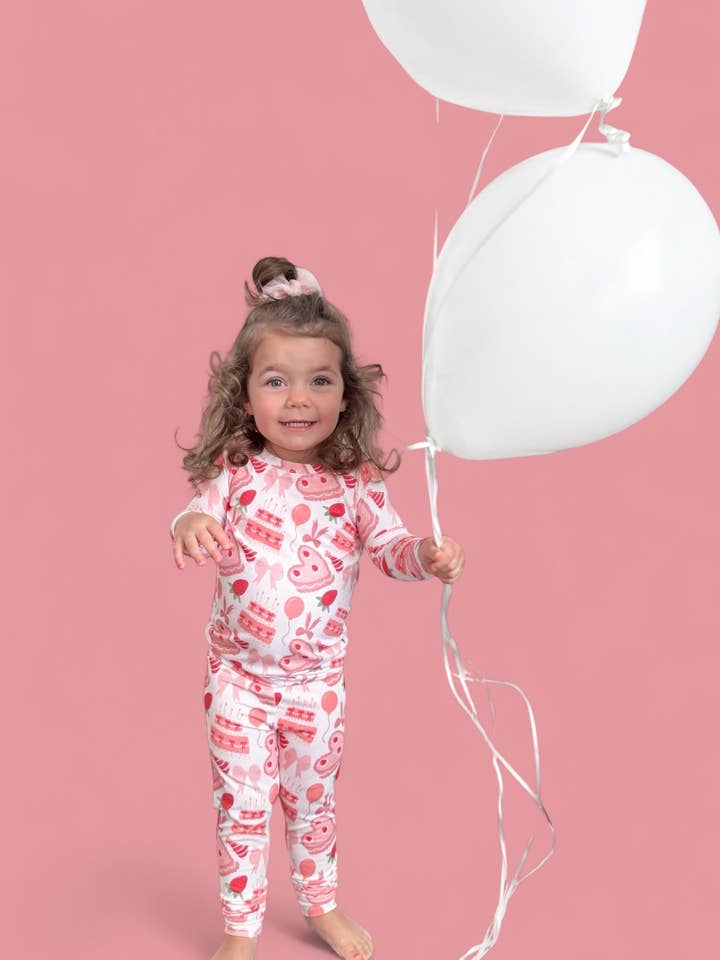 Dream Big Little Co. - Wholesale Sleepwear Set - Kids - BERRY SWEET BIRTHDAY DREAM SET2