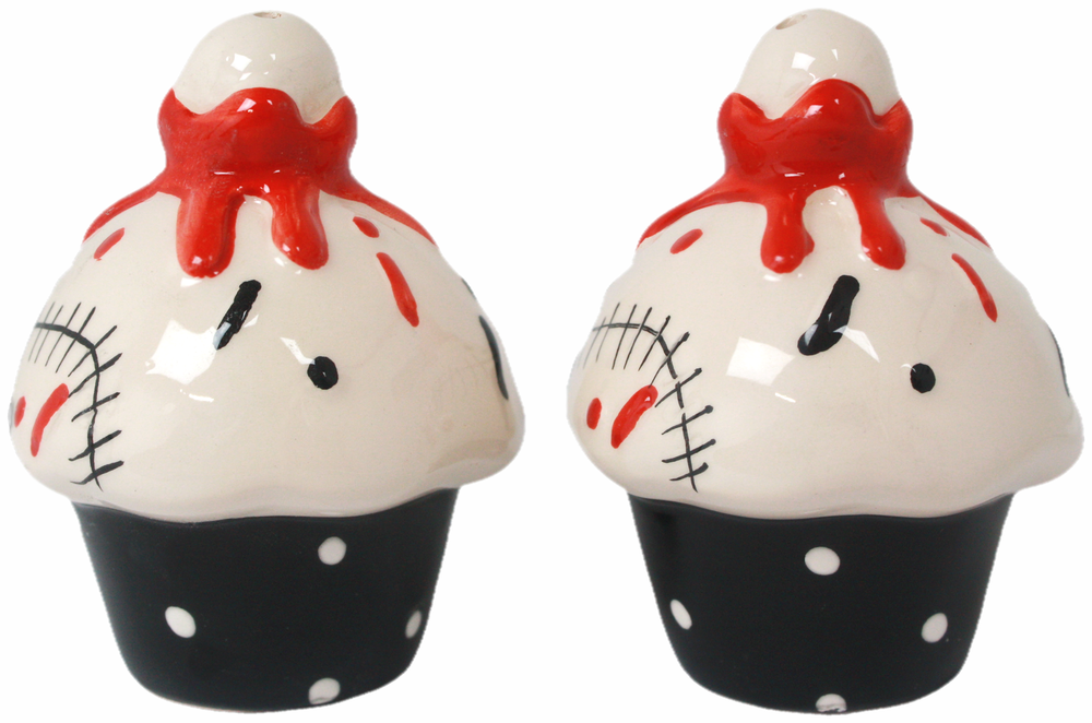 Square Deal Recordings & Supplies – Engroshandel Salt- og peberbøssesæt – Salt- og peberbøsser - Sourpuss - Blodig cupcake-horror4