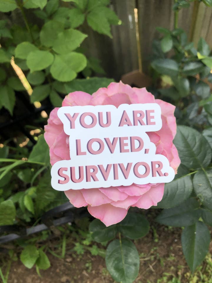 You Are Loved, Survivor Sticker for wholesale by PTSFeminist