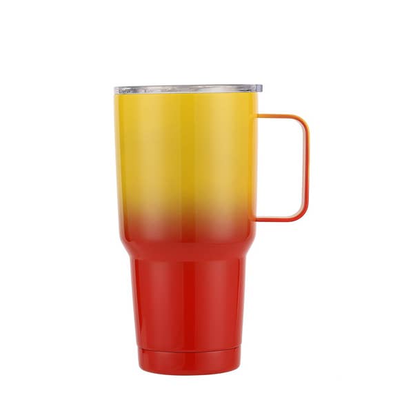 Nima Accessories Inc - Wholesale Insulated Mug/Tumbler - Two Tone Colorful Tumbler with Handle 30oz Capacity