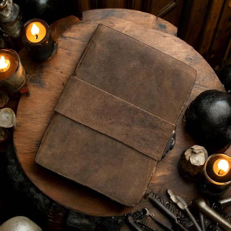 MNM HANDICRAFTS – wholesale Journal/diary – Vintage leather Journal Blank Spell Book of Shadows Grimoire2