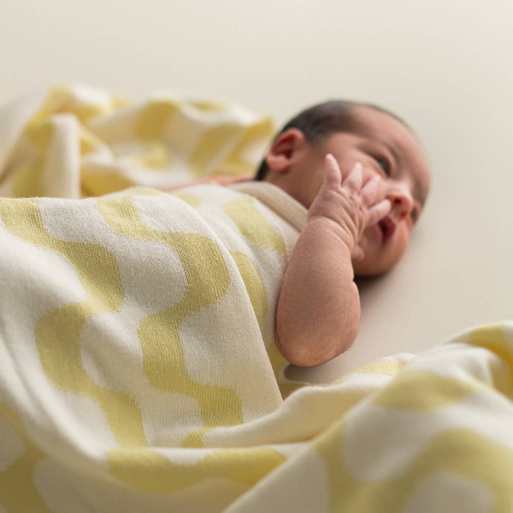 micu micu - Wholesale Bedding Blanket - Kids & Baby - Baby blanket zigzag soft yellow1