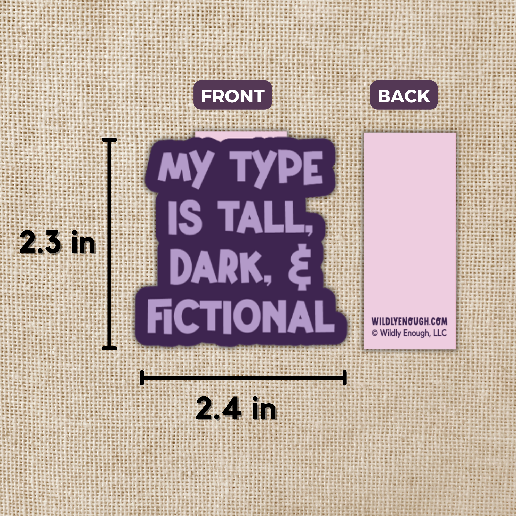 Kingdom of Threads – wholesale Bookmark – My Type is Tall, Dark & Fictional Magnetic Bookmark1