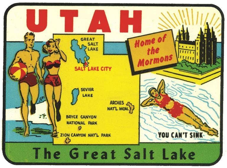 Found Image Press - Wholesale Magnet - Magnet UT-285 Utah The Great Salt lake0