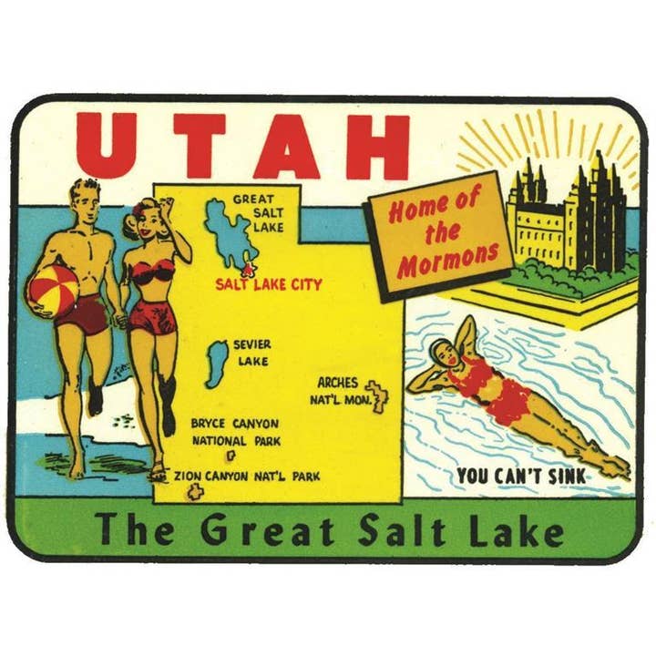 Found Image Press - Wholesale Magnet - Magnet UT-285 Utah The Great Salt lake
