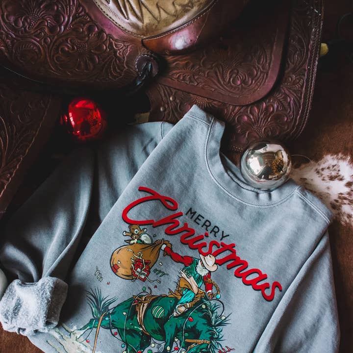 Wild Ride Christmas Crewneck for wholesale by The Branded Roan