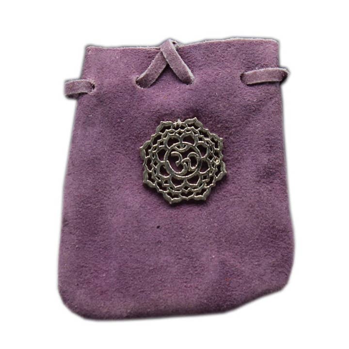 Ruskindspose-Lilla Med Chakra Symbol 325X275" for engroshandel hos Eastern Trading