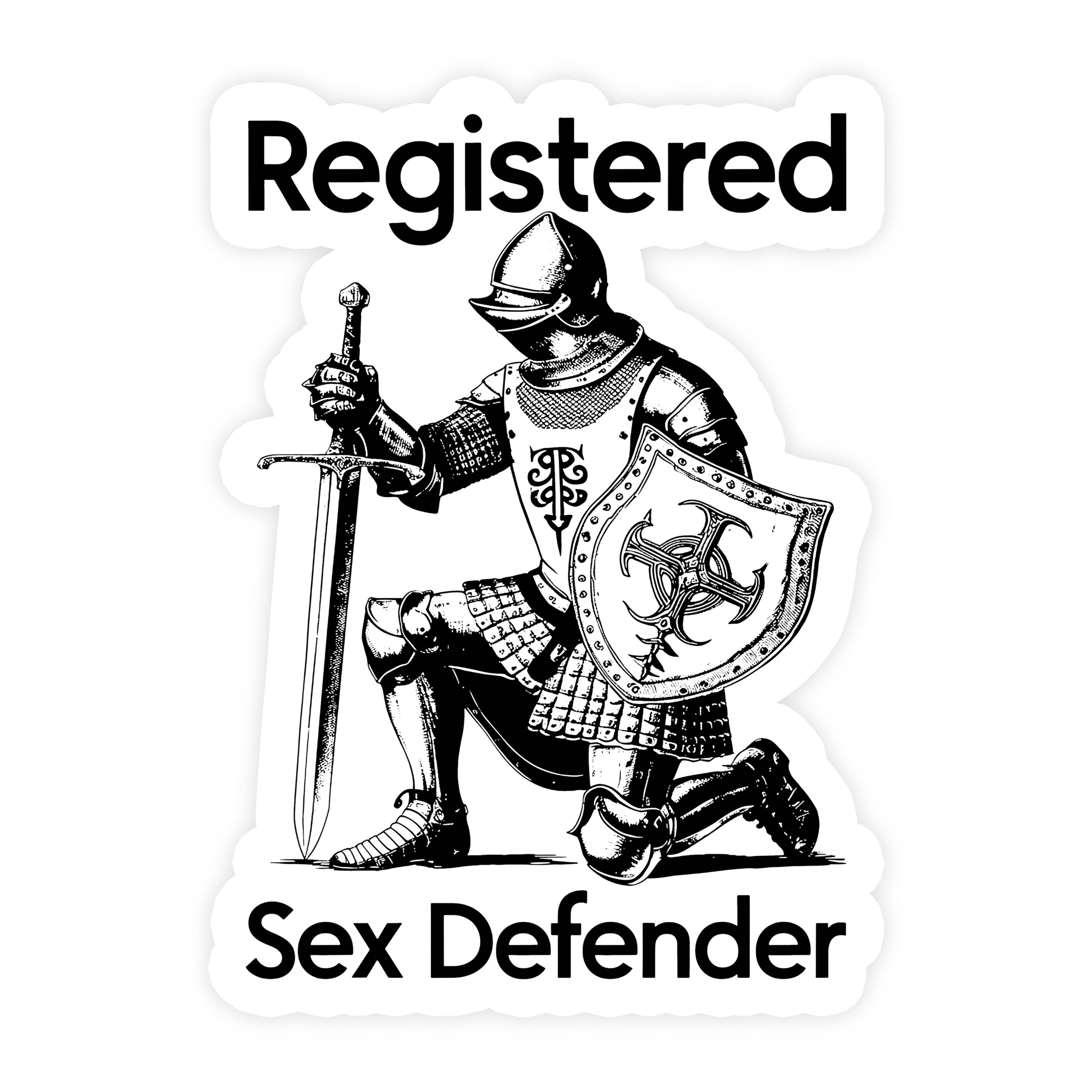 Sticker Bull - Wholesale Sticker - Registered Sex Defender Funny Waterproof Vinyl Sticker0