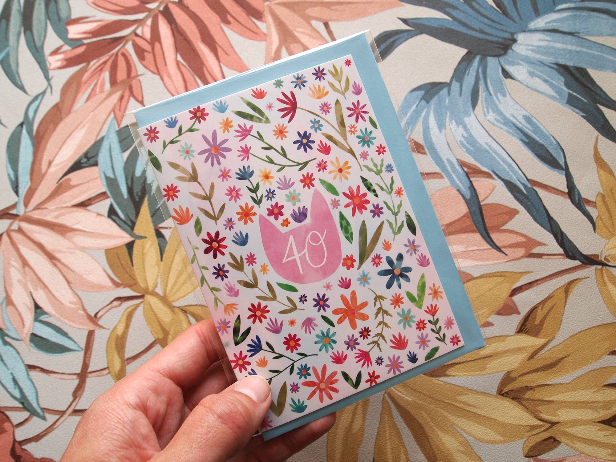 I LIKE CATS – wholesale Birthday card – 40th Birthday Cat themed birthday card1