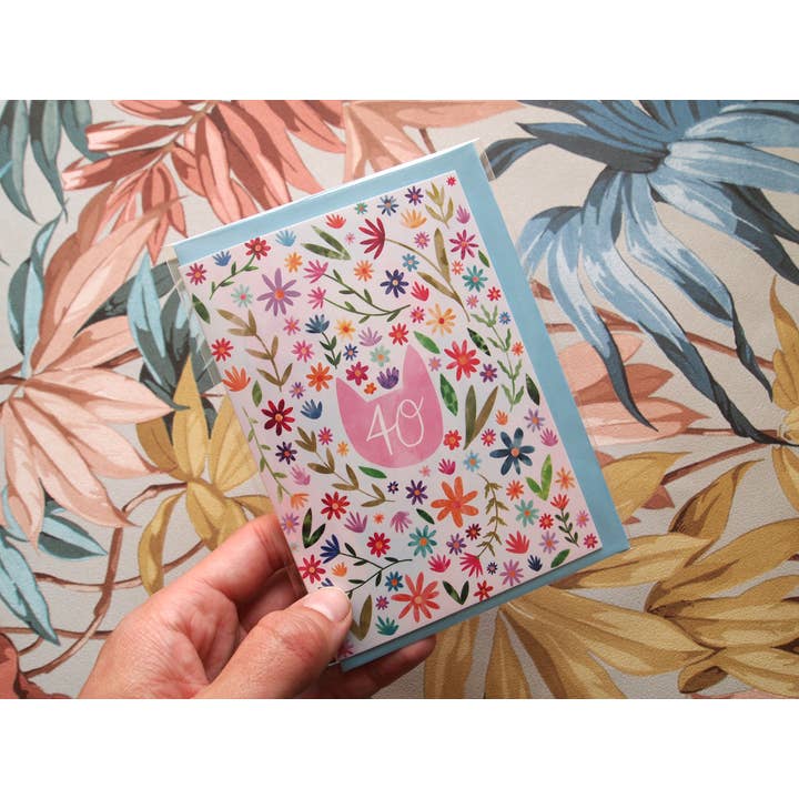 I LIKE CATS – wholesale Birthday card – 40th Birthday Cat themed birthday card1